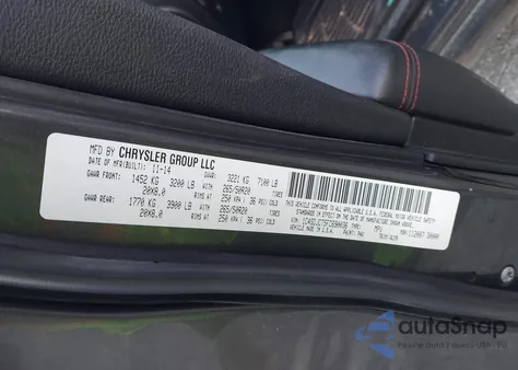 2015 Dodge Durango R/T z USA, uszkodzony, nr VIN 1C4SDJCT5FC690036